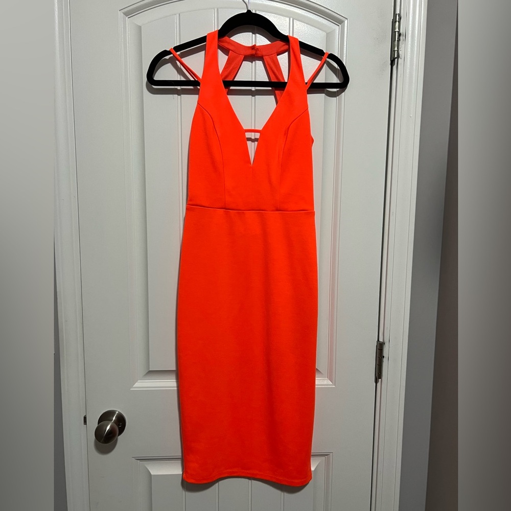 Socialite Orange mini dress